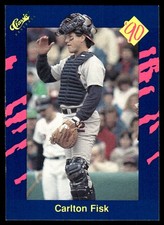 Carlton Fisk 1990 Classic Blue #116 White Sox MLB READ FREE SHIP AutographDen