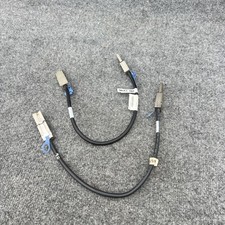 LOT OF 2 - HP 407344-001 408765-001 0.5M EXTERNAL MINI SAS CABLE Used