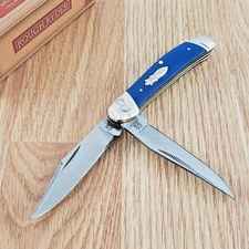 Rough Ryder Copperhead Pocket Knife Stainless Steel Blades Smooth Bone Handle