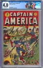 Captain America Comics 47 CGC Graded 4.0 VG  Schomburg Timely Comics 1945
