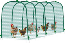 Large Chicken Tunnel Coop Run, 157 &times; 31.5 X 25.5 Inch, Easy to Install Green Yar