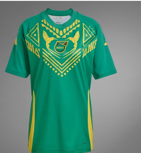 NEU Jamaika Adidas Pre-Match Trikot Reggae Jungen Bob Marley IS5658 grün gelb - Bild 7 von 8