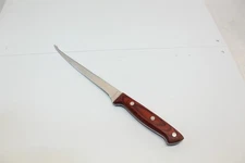 Vintage Maxam Fish Filet Chefs Knife With Rosewood Handle Full Tang 7" Blade