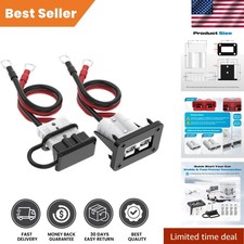 High-Performance Anderson Connector 2-Pack: 50A 8AWG Battery Kit for Vehicles