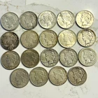 Lot of 19 Peace Silver Dollars $1 90% Silver Mixed Dates & Mints Business