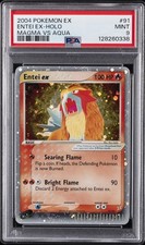 2004 POKEMON EX TEAM MAGMA VS TEAM AQUA #91 ENTEI EX-HOLO PSA 9 on eBay