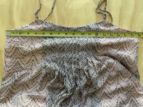 Mini Vestido Victoria’s Secret Para Mujer Talla S/P Fiesta Chevron Plisado Sin Mangas - Imagen 5 de 5