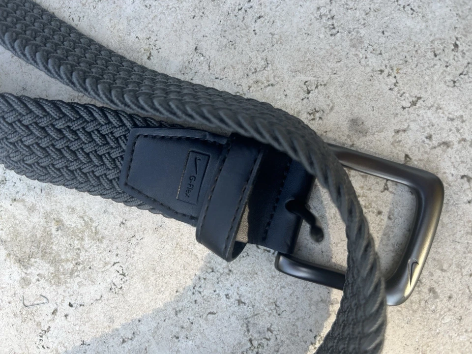 Nike Golf G Flex тканый эластичный ремень синий плетеный мужской большой см фото - Изображение 4 из 4