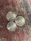 1924 Peace Silver Dollar Lot Of (3)