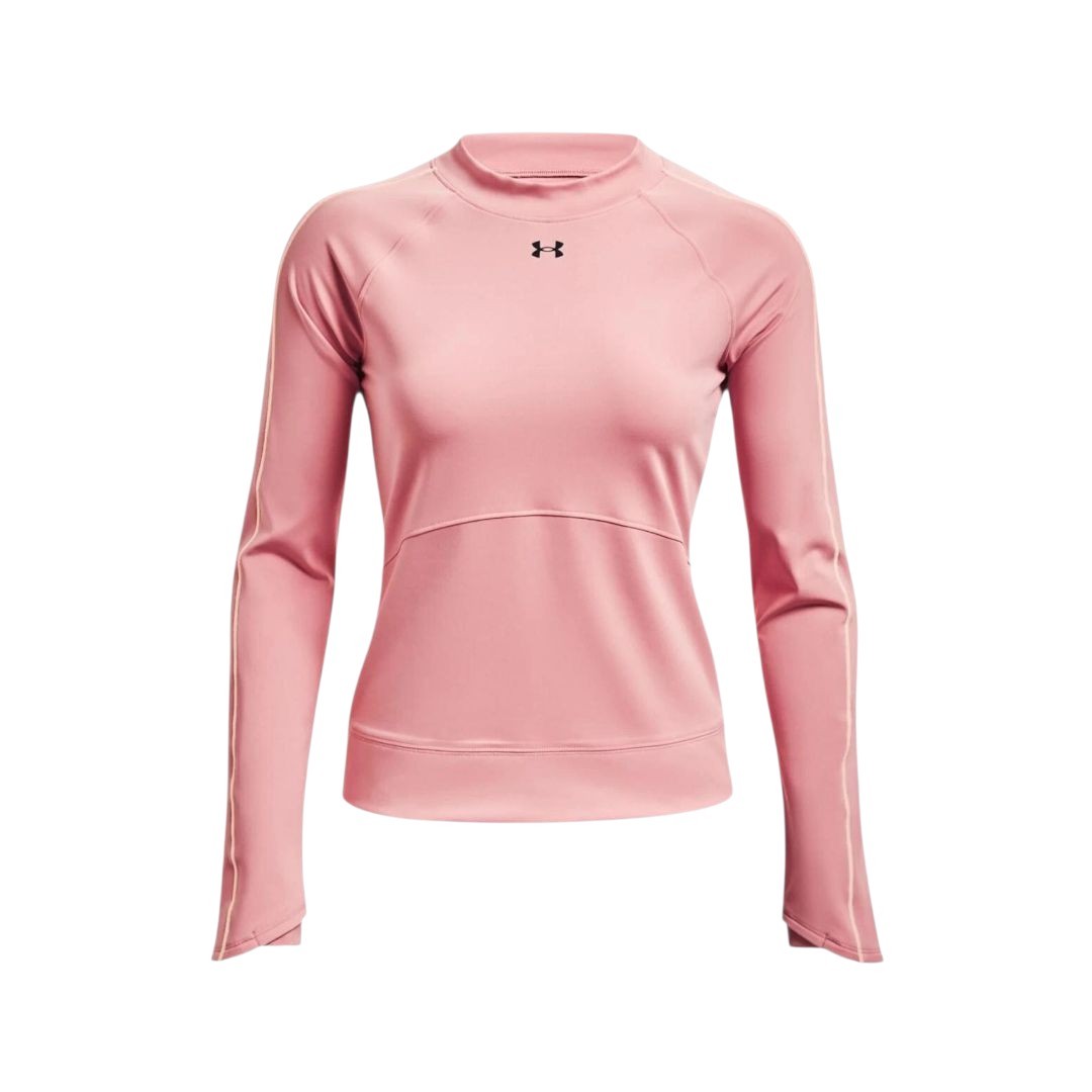 Under Armour Womens Training Top XS Pink Rush ColdGear Thermal Running