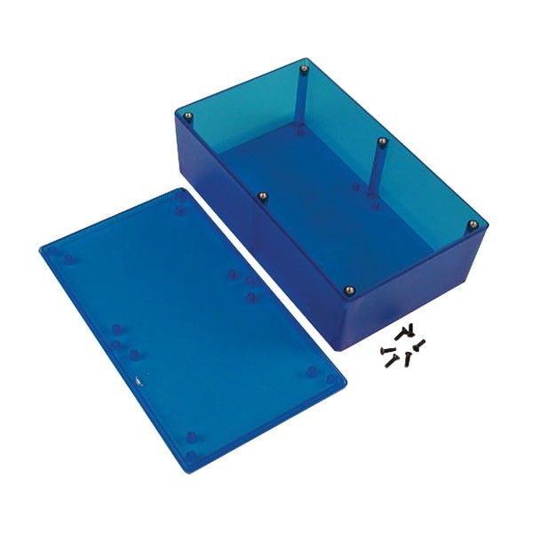 Hammond ABS Enclosure Multipurpose Translucent Blue 193 x 113 x 61mm