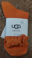UGG Quarter Women's Socks 1125531 DARK APRICOT One Pair Size 5-10