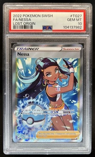 2022 Pokemon SWSH Lost Origin Nessa Trainer Gallery #TG27/TG30 PSA 10 GEM MINT