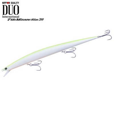 DUO Ultimate Long Minnow Floating Lure TIDE MINNOW SLIM 200 ACC0039 Pearl Chart