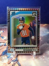 2024 Optic Devaughn Vele Rated Rookie Football Emoji #395 Broncos 