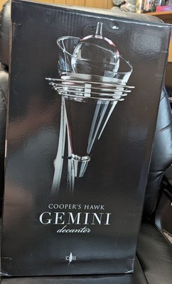 Cooper s Hawk Gemini Wine Decanter Aerator Dispenser Servicing Station
