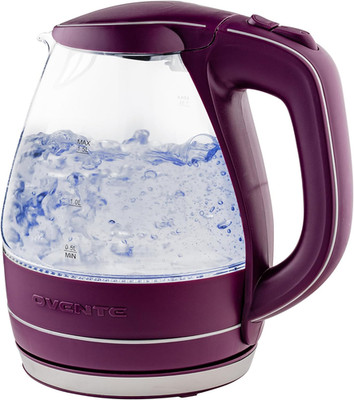 OVENTE Electric Kettle, 1.5L Borosilicate Glass Countertop Water Heater and Boil