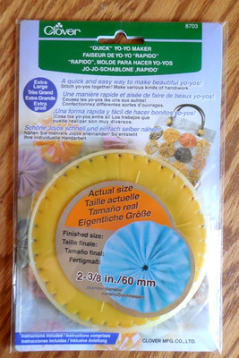 NEW/SEALED Clover ''Quick Yo-Yo  Maker'' Kit w Instructions - Finished Size 2-3/8''