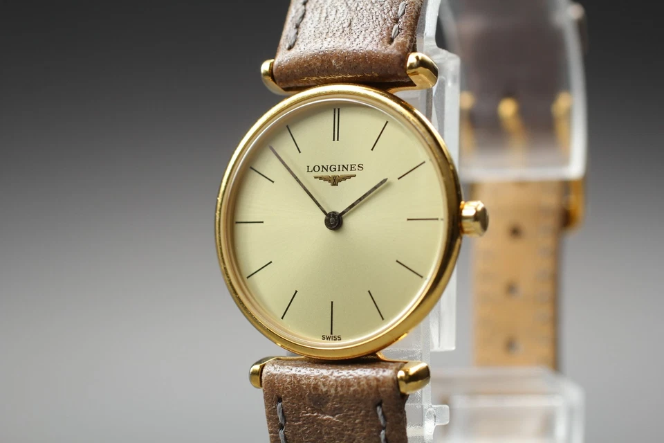 Vtg [N MINT] LONGINES La Grande Classique L4.135.2 Gold Dial Women's Qz Watch - image 2 of 4
