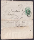 GB 1874 QV Wrapper London EC30 DATED - RETURNED "HOUSE PULLED DOWN"