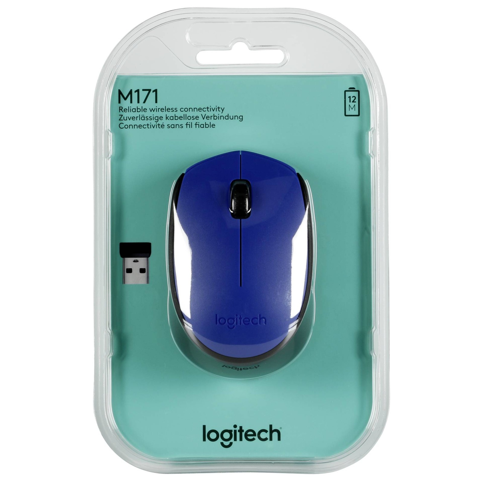 Logitech Souris sans fil M171 - Compacte et portable en Bleu/Noir - Image 11
