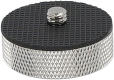 CAMVATE 3/8"-16 Female to 1/4"-20 Male Adapter for Tripod and Black, Silver