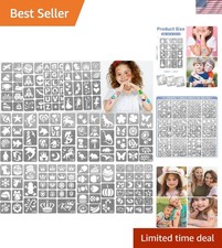 Ultimate 183pcs Temporary Tattoo Stencils   Safe, Fun  Imaginative for Kids 
