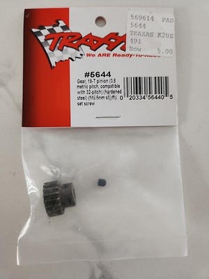 Traxxas 5644 18T Mod .8 (32P) Pinion Gear For 5mm Shaft Hoss 4x4 Summit