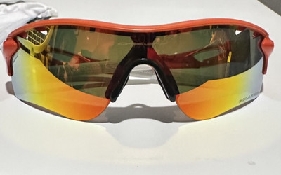 Oakley RadarLock Path, OO9181-08, Blood Orange frame, Fire Iridium Polarized