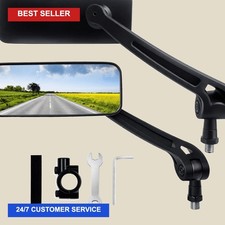 Pair of 360-Degree Rotating Bike Mirrors Scratch-Resistant Handlebar Mirrors for