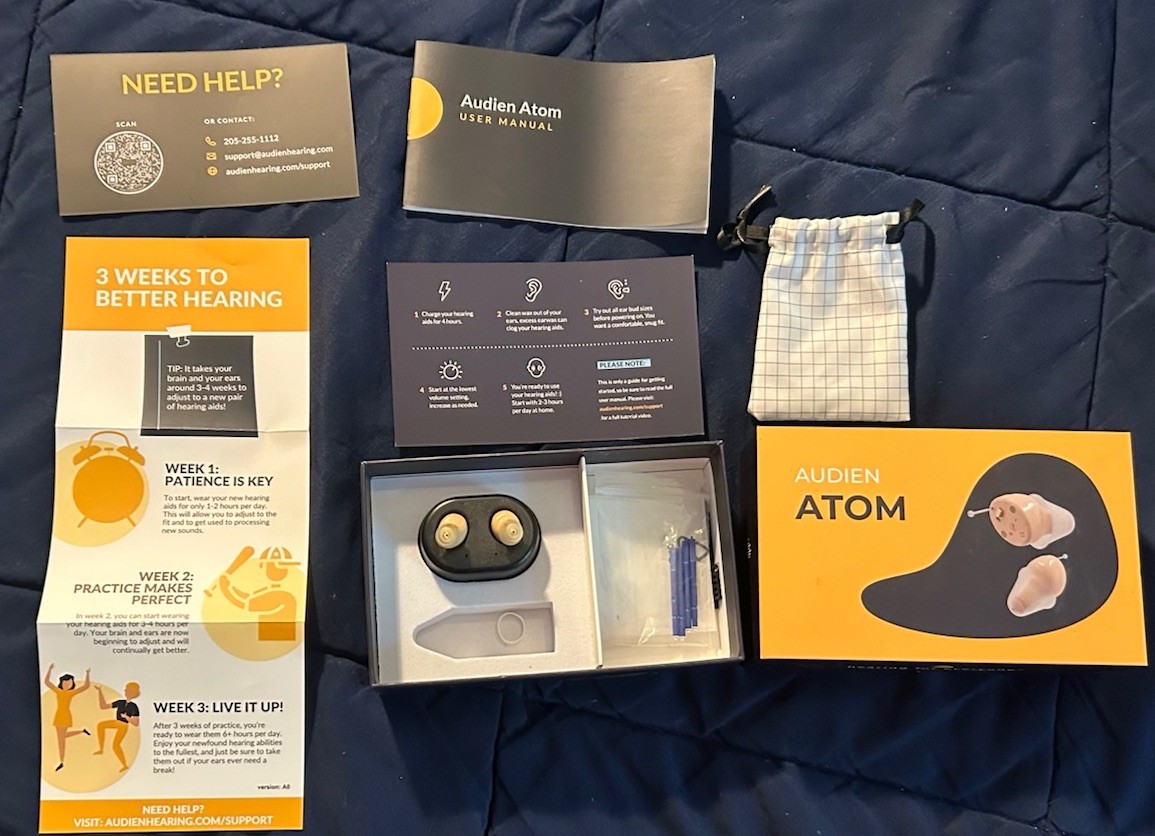 Audien Atom  Rechargeable OTC Hearing