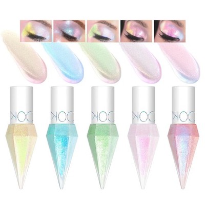 5 Colors Liquid Glitter Eyeshadow Set, Chameleon Metallic Shimmer Diamond Eyelin