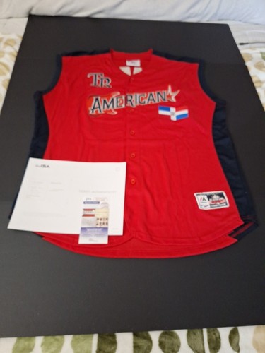 SHANE BIEBER/WANDER FRANCO SIGNED 2019 AMERICAN LEAGUE A.S.G.JERSEY WITH JSA COA - Picture 19 of 20