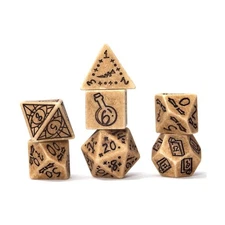 Sirius Dice Poly Set - Illusory Stone - Sandstone (7) New