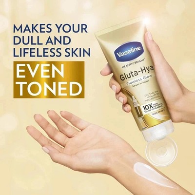 Vaseline Healthy Bright Gluta-Hya Serum Burst Lotion Flawless Glow 200 ML