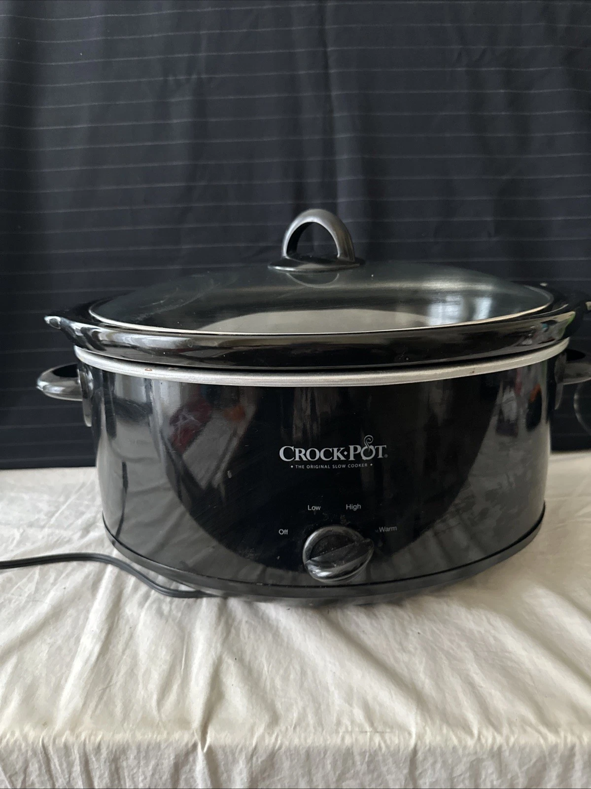 Crock-Pot 7-Quart Manual Slow Cooker Black