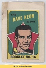 1971-72 O-Pee-Chee Booklet English Dave Keon #16 HOF READ y8y