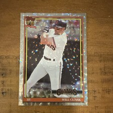 Topps Series 1 2026 1991 Insert Will Clark #T91-11 Crackle Foilboard Giants