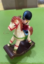 Rocking Horse Soldier NOS Vintage 1980s Trim A Home Christmas Tree ORNAMENT New