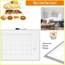 Magnetic Dry Erase Calendar White Board 16x20 Silver Aluminum Frame