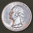 USA - 1944-P- BU Silver Washington Quarter - FREE SHIP
