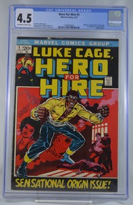 Hero-For-Hire-Luke-Cage-1-CGC-4-5-1st-Appearance-Luke-Cage-Power-Man