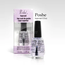 Poshe Super Fast Drying Shine Gloss Nail Polish Top Coat 0.5oz