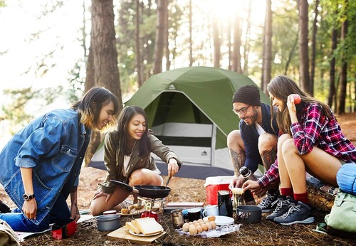 Camping Tent with Rainfly, 2-4 Person Dome Tent,Waterproof Windproof Family Tent - Picture 2 of 8