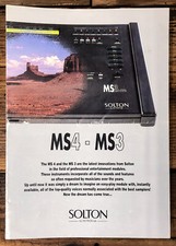 Ketron Lab Solton MS4 MS3 Mixer 3pg Brochure Rivenditore *Orig*