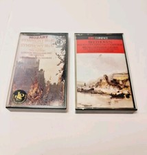 Set of 2 Classical Album Music Casettes - Beethoven Piano Concerto 1968, Mozart 