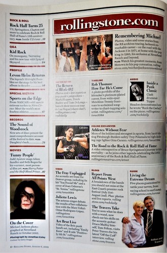 Rolling Stone Magazine 6. August 2009 Michael Jackson Final Days Rob Thomas Obama - Bild 3 von 3
