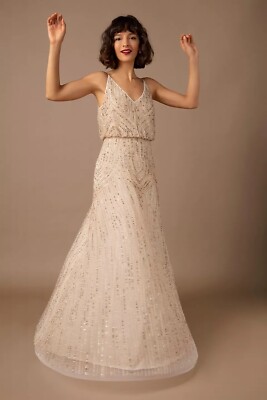 Anthropologie BHLDN Fidelia Beaded Maxi Dress Size 2 | eBay Anthropologie BHLDN Fidelia Beaded Maxi Dress Size 2 | eBay