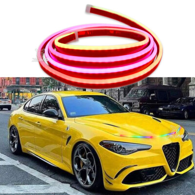 APP+Remote 71'' RGB Multicolor LED Car Hood Light Strip For Alfa Romero Giulia