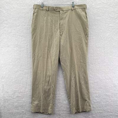 Stafford Dress Pants Mens 40x30 Light Green Pleated Straight Leg Suit Pant  | eBay